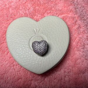 Light Pink Heart Pandora Clip